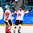 GANGNEUNG, SOUTH KOREA - FEBRUARY 19: Canada's Shannon Szabados #1 and Bailey Bram #17 celebrates after a 5-0 win over Team Olympic Athletes from Russia during semifinal round action at the PyeongChang 2018 Olympic Winter Games. (Photo by Matt Zambonin/HHOF-IIHF Images)

